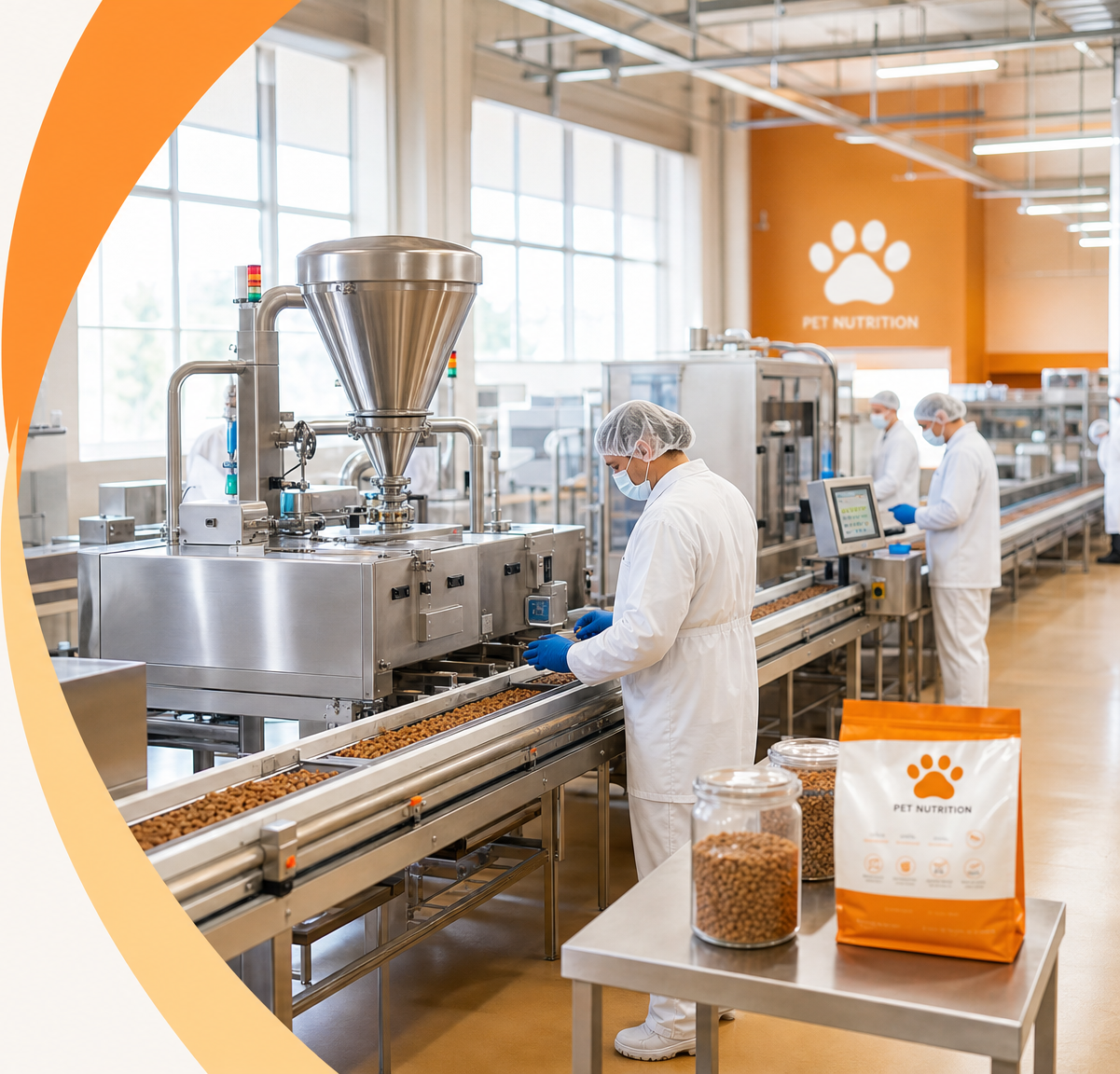 Inside our production network — pet food manufacturing lines and quality control
